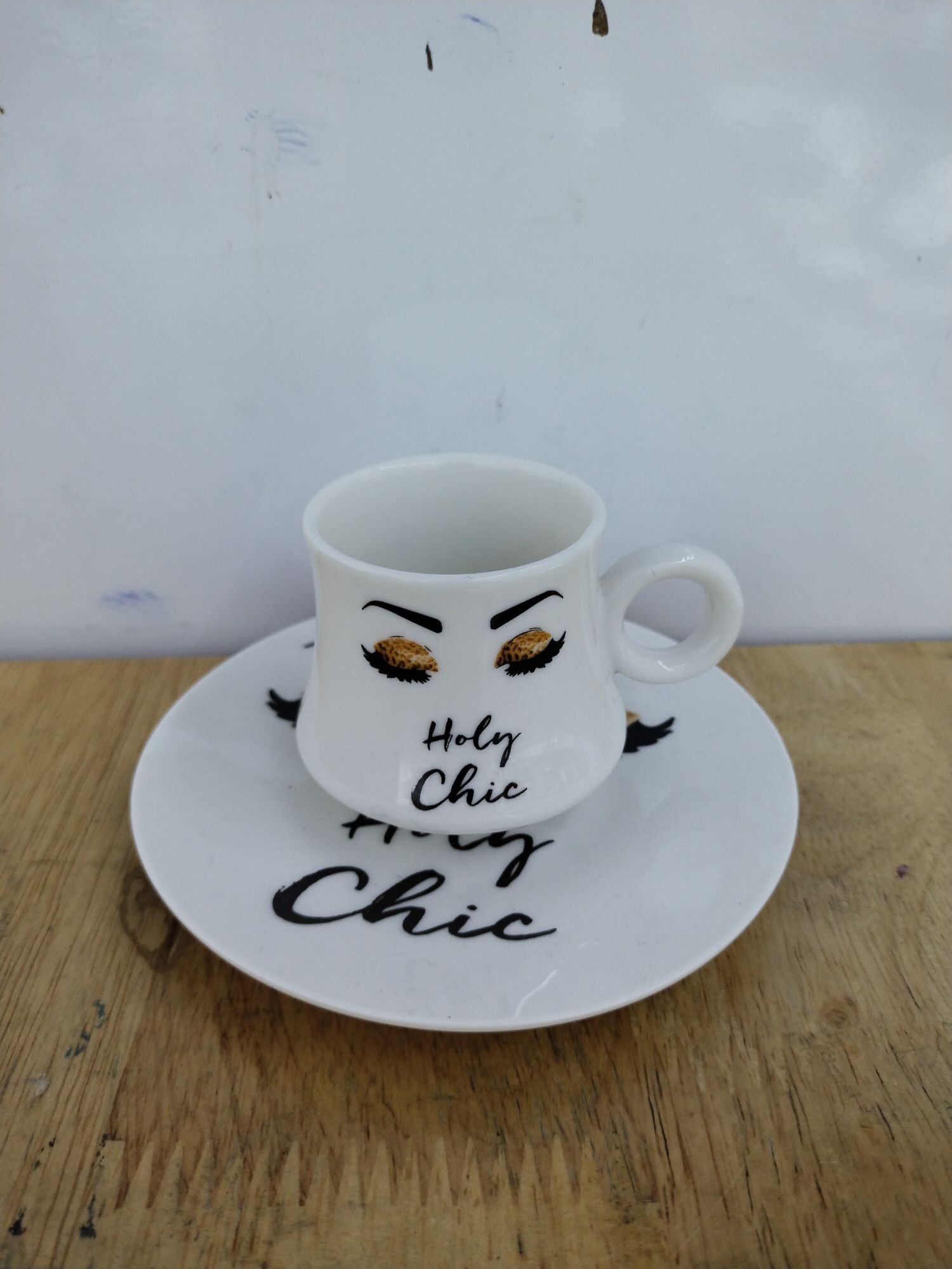 Limei Ceramic Coffee Six Cups Saucer Luxury Afternoon Tea Simple New Gift Box Packaging 0082