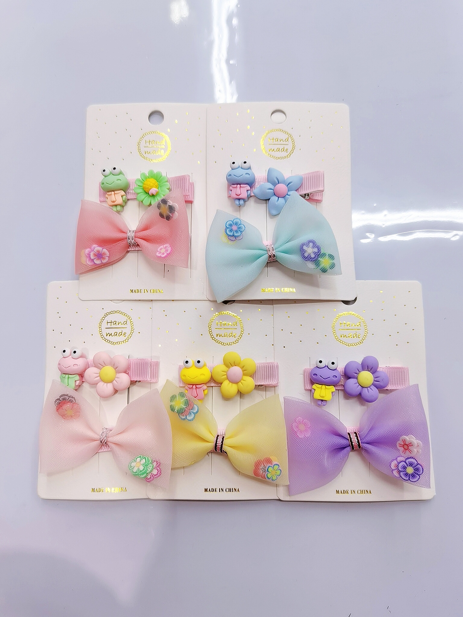 Wen Hao fashion children's cloth cartoon clamp cute girl clip boom
