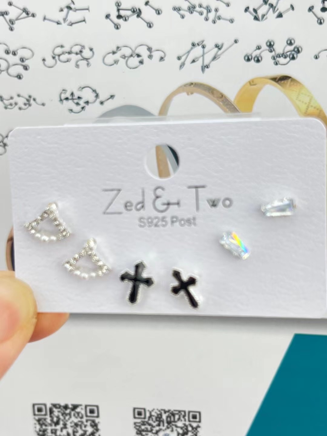 Mixed stud earrings, simple earrings, accessories store, best-selling earrings, selected styles, high-quality earrings, accessories