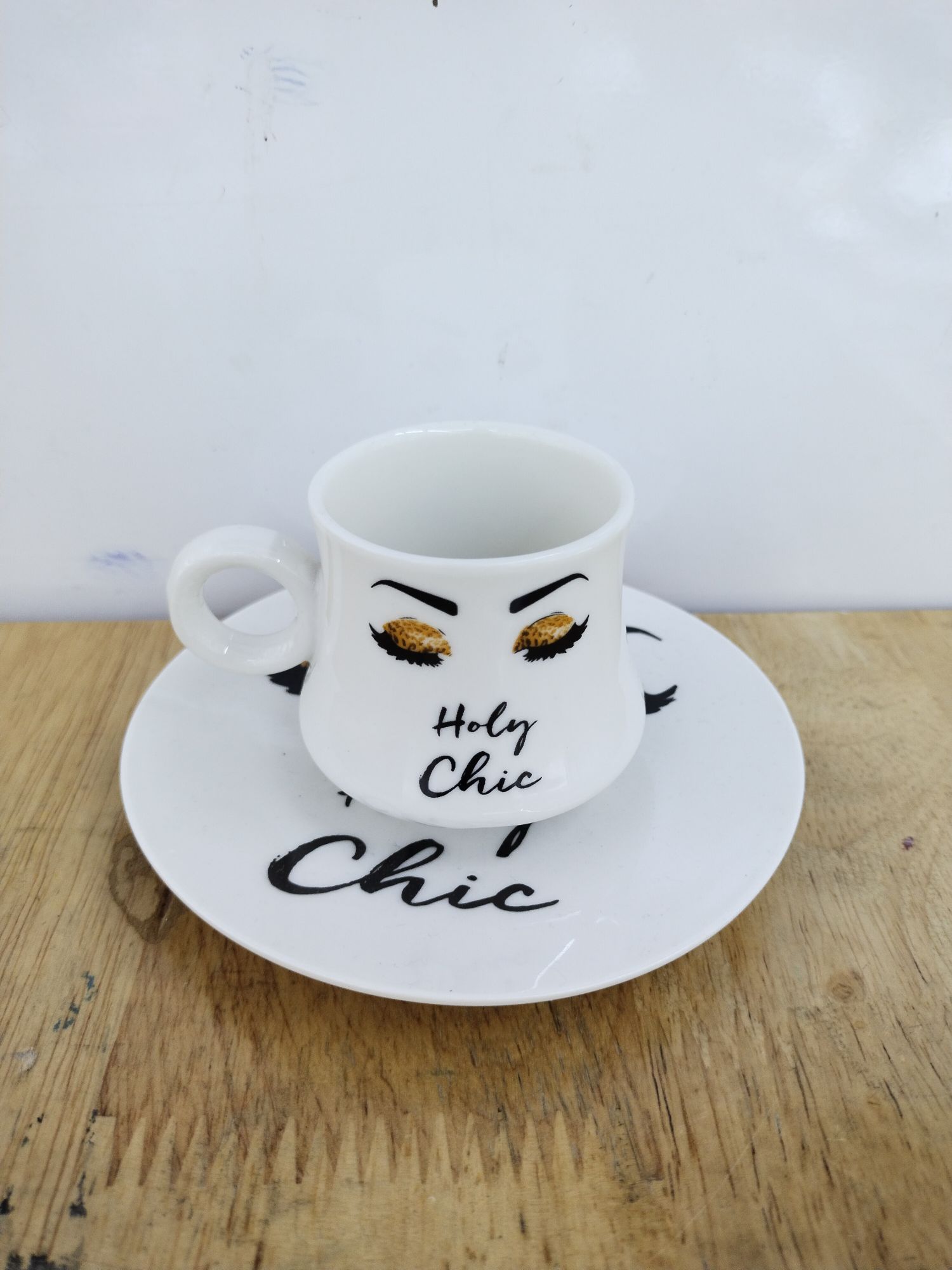 Limei Ceramic Coffee Six Cups Saucer Luxury Afternoon Tea Simple New Gift Box Packaging 0082 details Picture