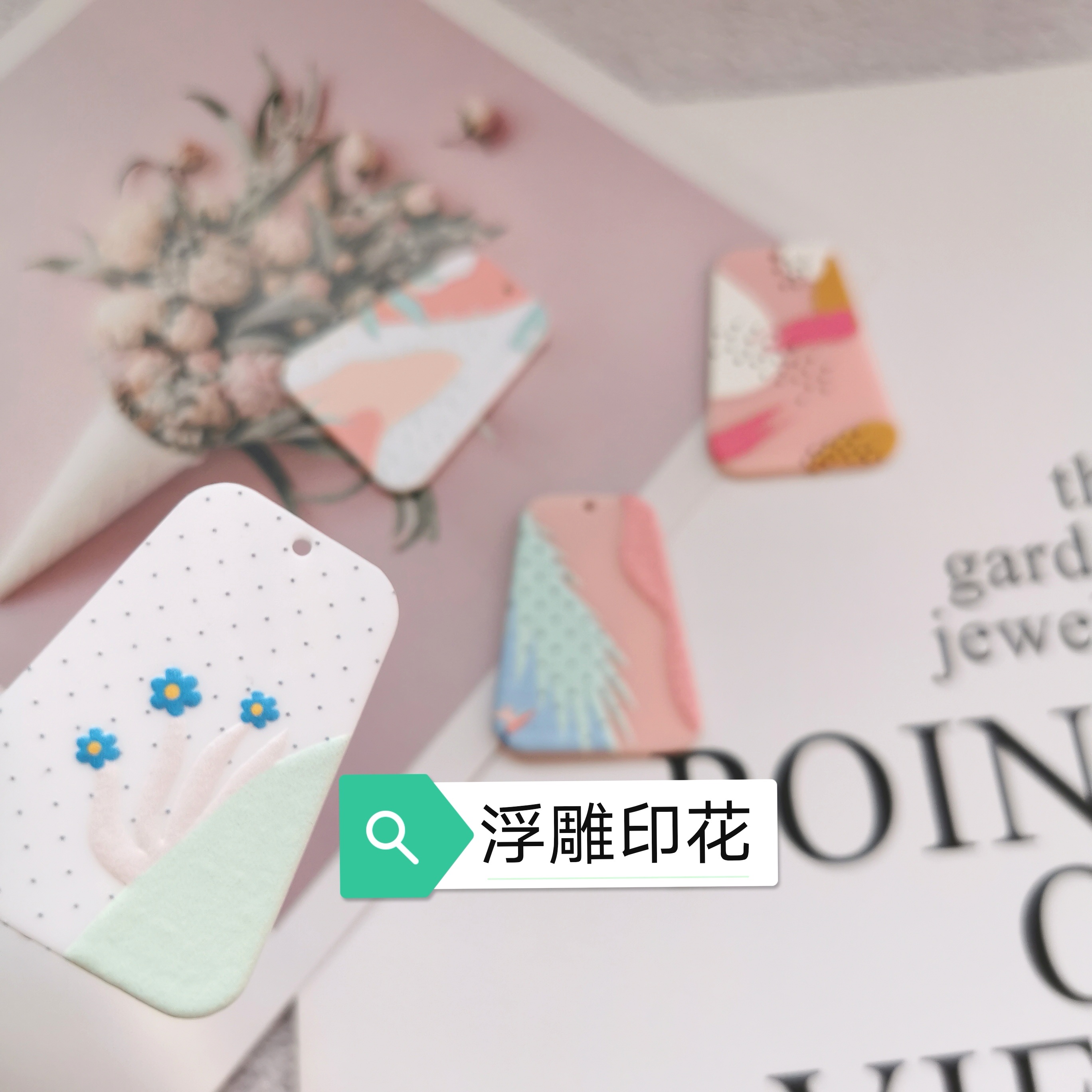 Europe And The United States Foreign Trade Source Geometric Relief Printing Acrylic Pendant Specification drawing