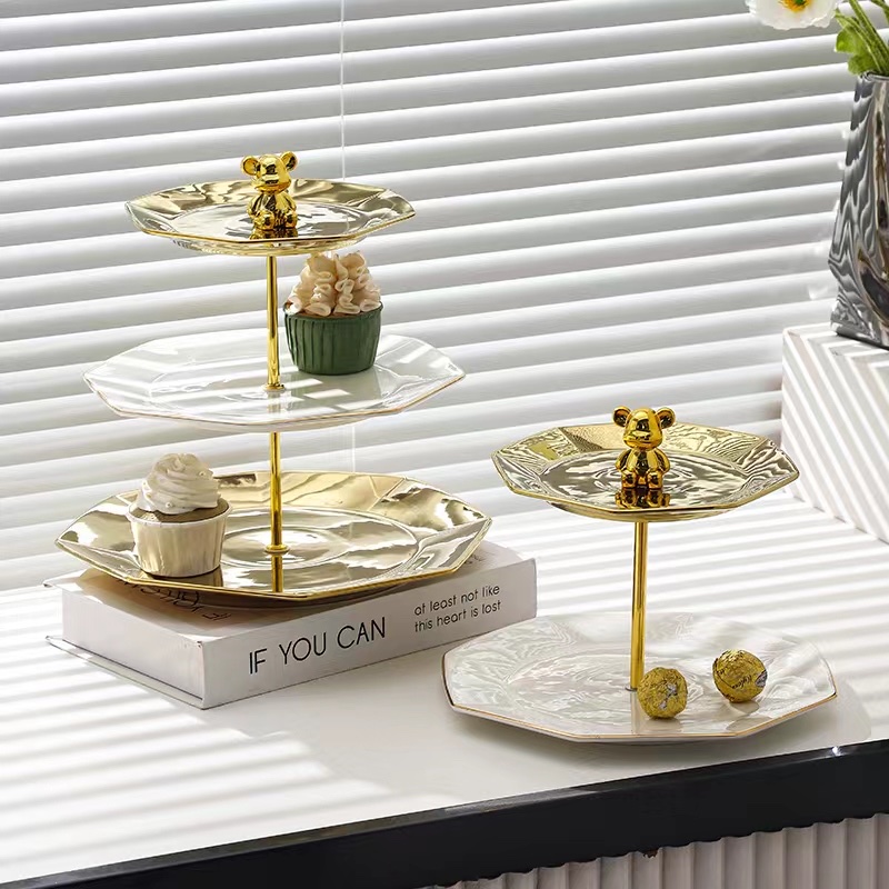 String plates, ceramic plates, fruit plates, creative light luxury decorative items, home and daily necessities, Internet celebrities Application Scenario