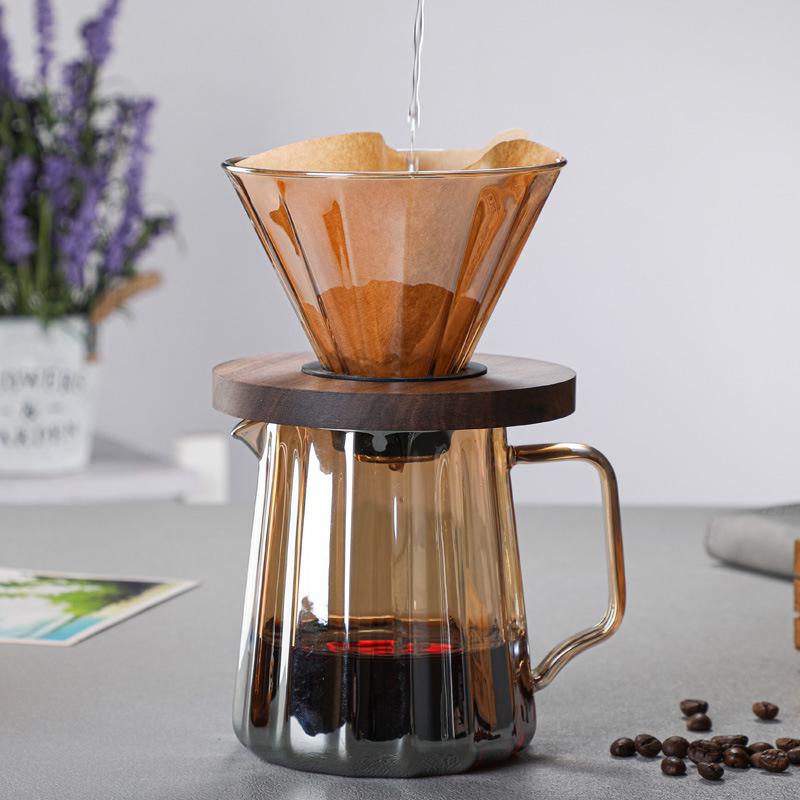 Coffee Kettle Glass Pot High Borosilicate Creative Light Luxury High-End Home Daily 01 details Picture