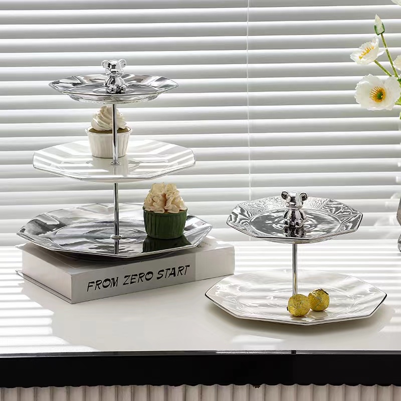 String plates, ceramic plates, fruit plates, creative light luxury decorative items, home and daily necessities, Internet celebrities Specification image