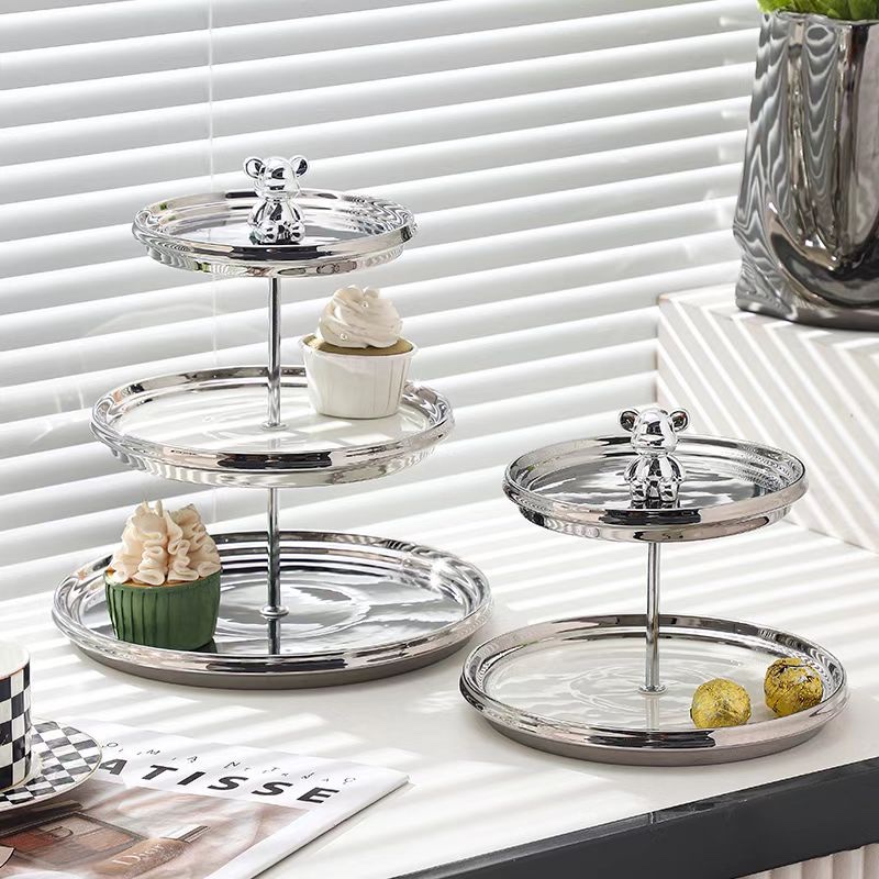String plates, ceramic plates, fruit plates, creative light luxury decorative items, home and daily necessities, Internet celebrities Item Picture