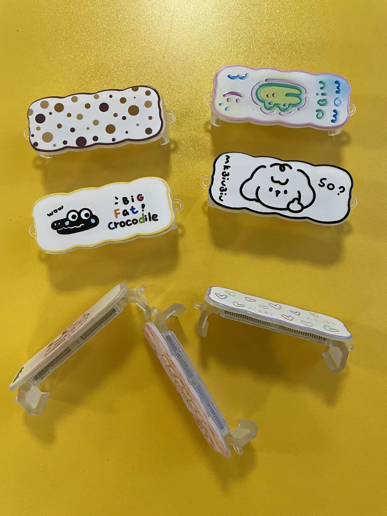 Mobile phone clip material printing clip printing card mobile phone clip details Picture
