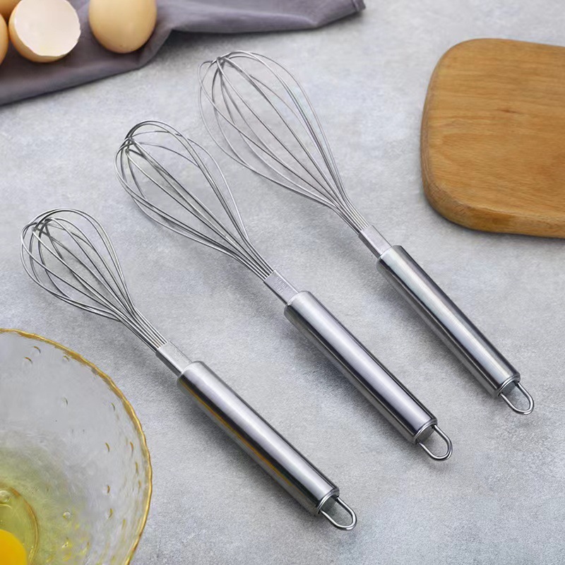 Kitchen Stainless Steel Manual whisk Egg whisk Egg whisk Stick Cream whisk Baking cream whizzer