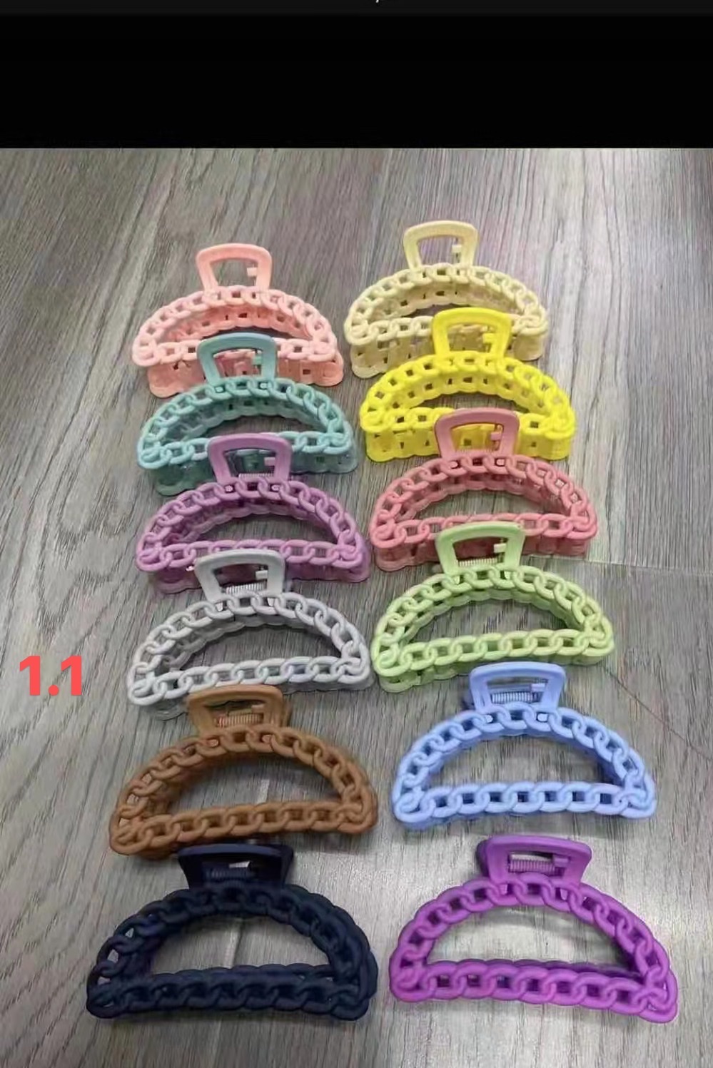 2022 good accessories 3569 booth Korean new net red rubber paint large claw clip back head female hair card net red shark clip hairpin female