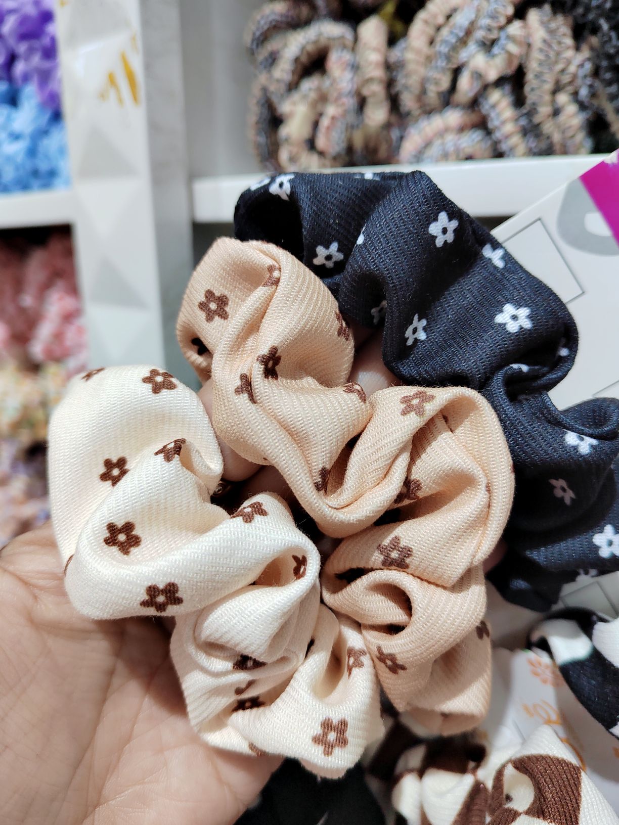Large Intestine 01 Cross-Border Hot Sale 60 Color Pure Color Bright Color Ding Pig Large Intestine Hair Ring Elastic Hair Ring Manufacturers Direct Supply