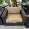 JHA-333A PE woven rattan casual brown single sofa seat Application Scenario