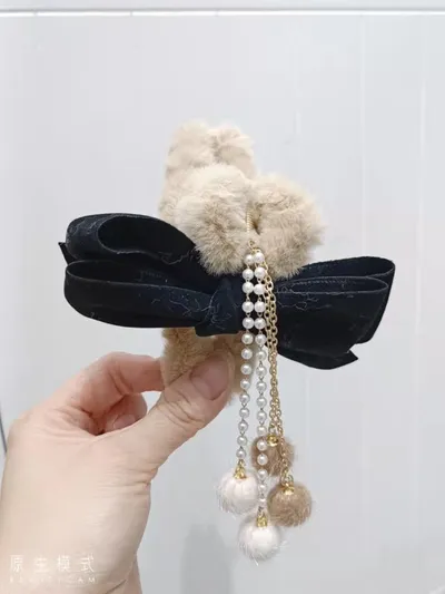 Net Red 2022 New Hair Clip Cartoon Mouth Clip Ins Small Fragrance Edge Clip Bangs Clip Sen Leather Hair Clip Series 100 Rainbow