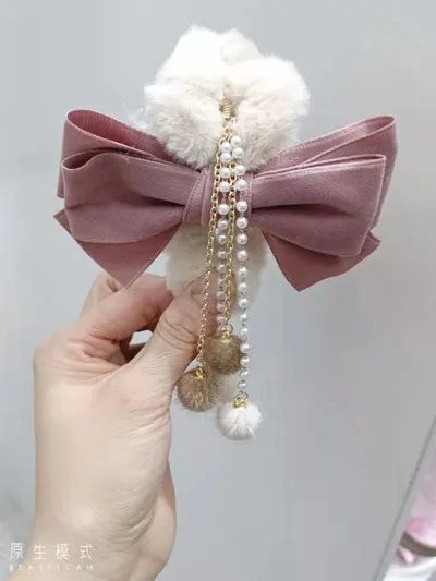 Net Red 2022 New Hair Clip Cartoon Mouth Clip Ins Small Fragrance Edge Clip Bangs Clip Sen Leather Hair Clip Series 101 Rainbow Village