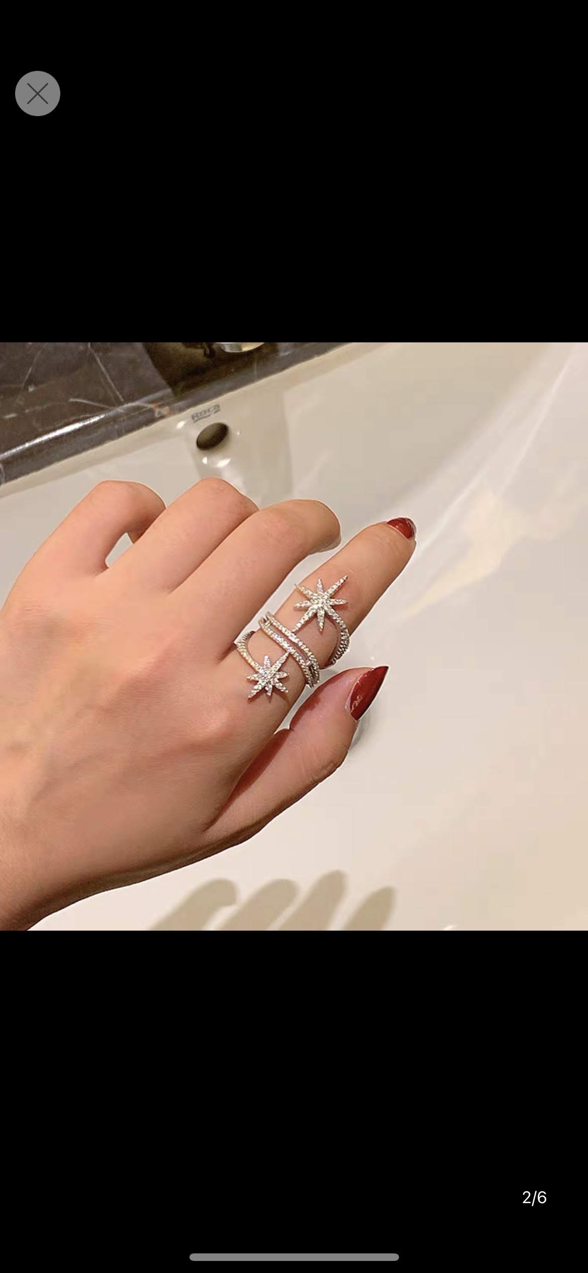 Exaggerated ring for women