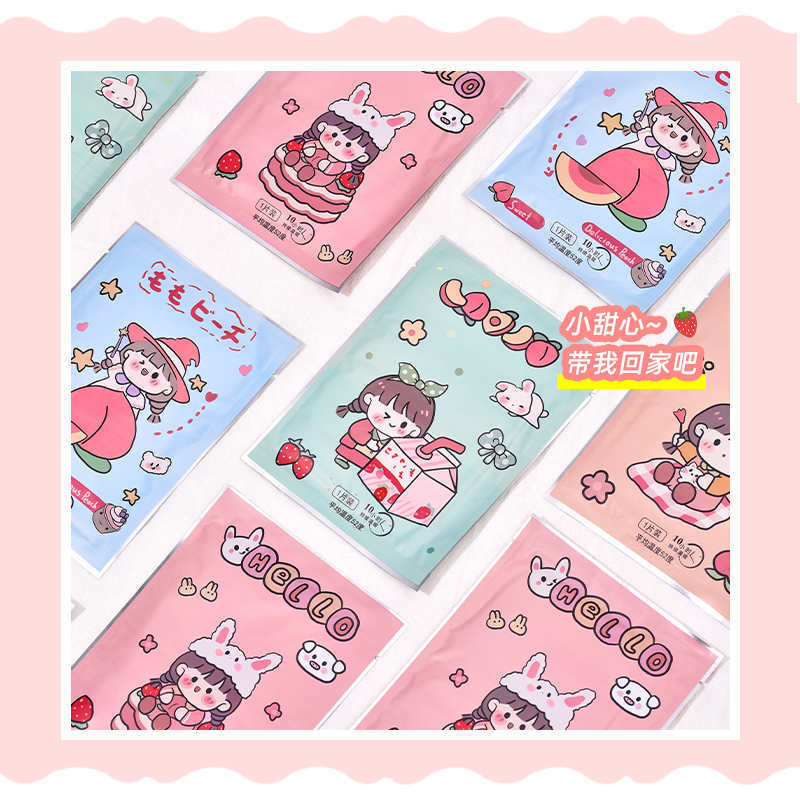 10 Pieces Of Cute Girl Warm Patch Warm Baby Self-Heating Warm Body Paste Students Winter Outdoor Warm Post details Picture