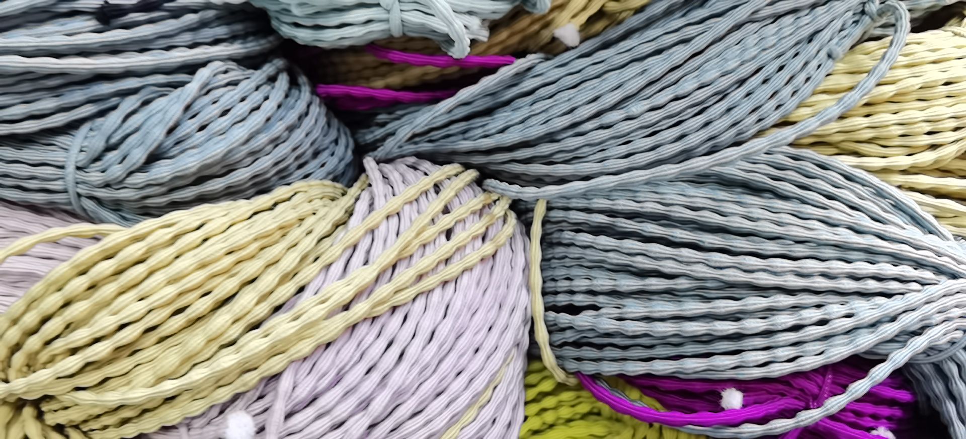 Bean Elastic String Color Hand String High Elastic Brand Tag String Bead Bracelet Rope Wrapped Core Bead Ball