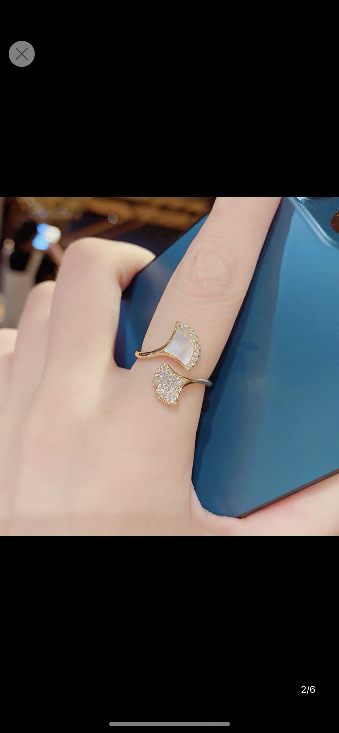 Leaf ring for women thumbnail
