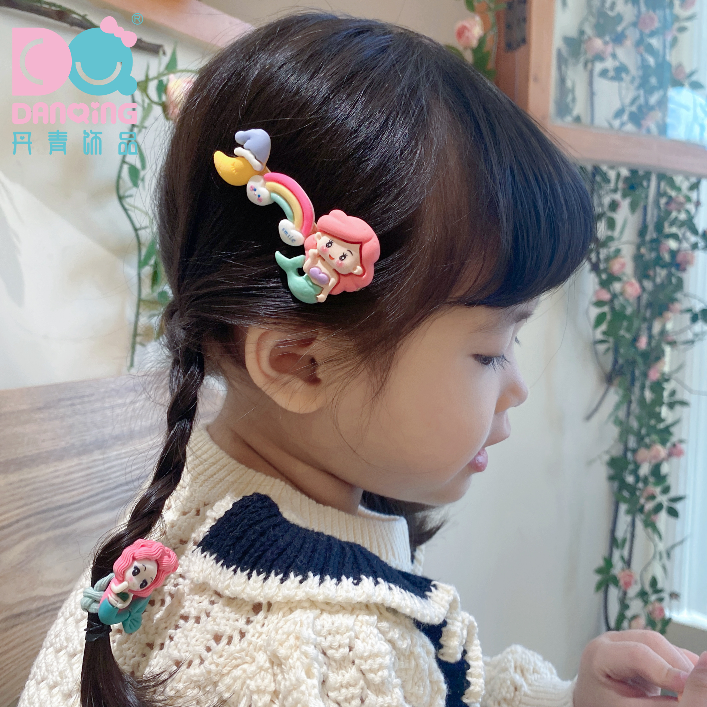 Danqing jewelry children cute beautiful net red explosive new popular fashion cartoon trend hair clip duck clip hair accessories thumbnail