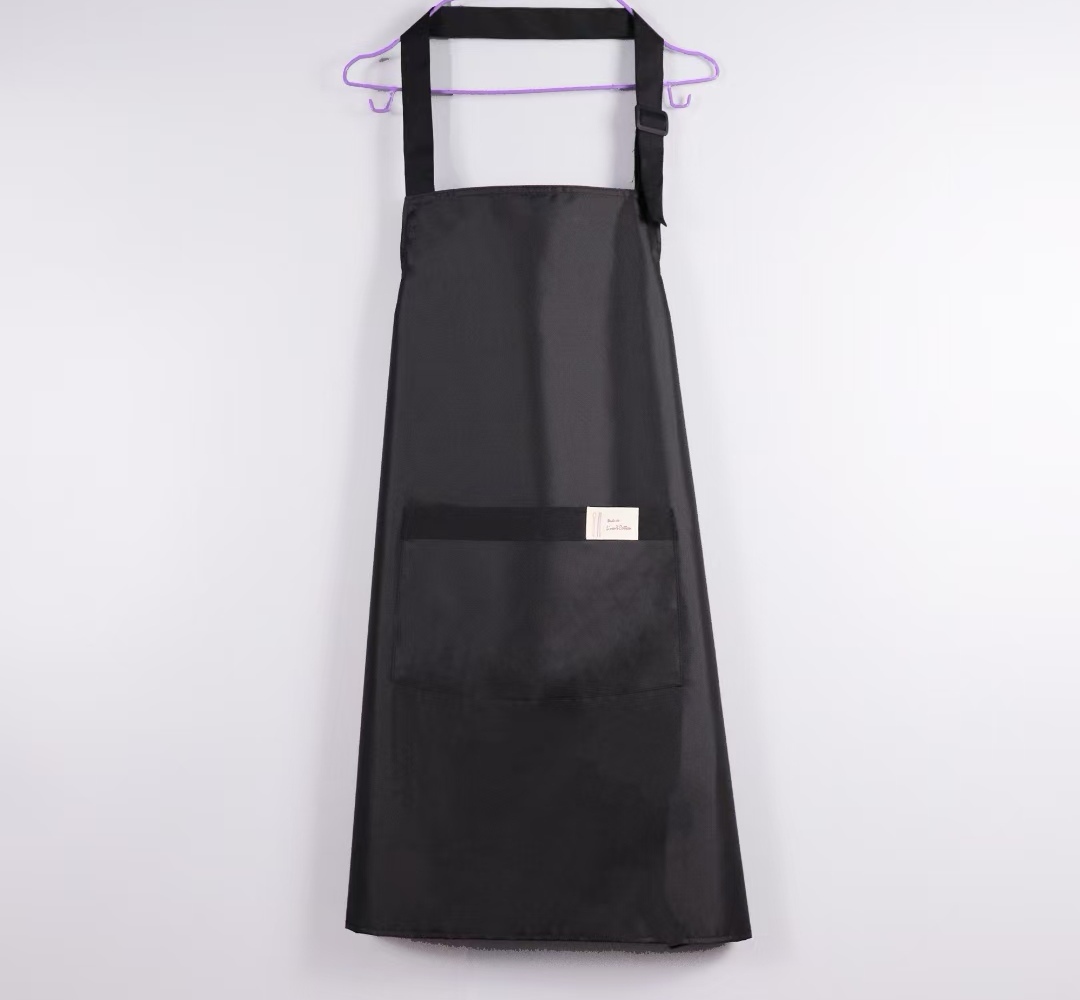 Kitchen Baking Household Waterproof Apron Cute Fashion Oil And Stains Can Wipe Hands Cooking Adult Waist Girth Specification drawing