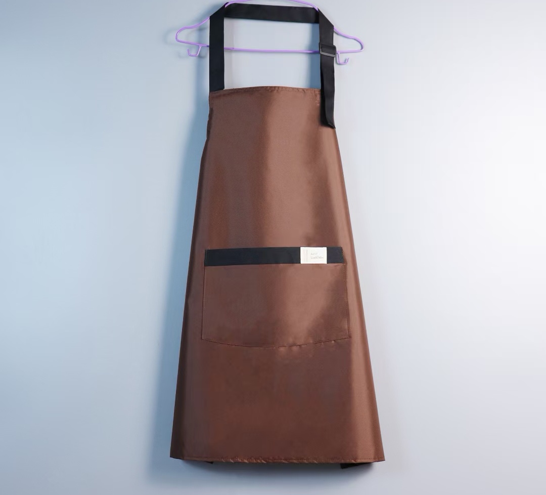 Kitchen Baking Household Waterproof Apron Cute Fashion Oil And Stains Can Wipe Hands Cooking Adult Waist Girth Specification drawing