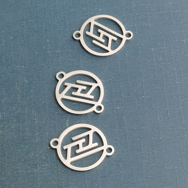 Laser dog brand titanium steel pendant accessories Bracelet necklace accessories cross-border new accessories Creative new products