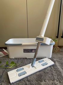 No hand wash flat mop