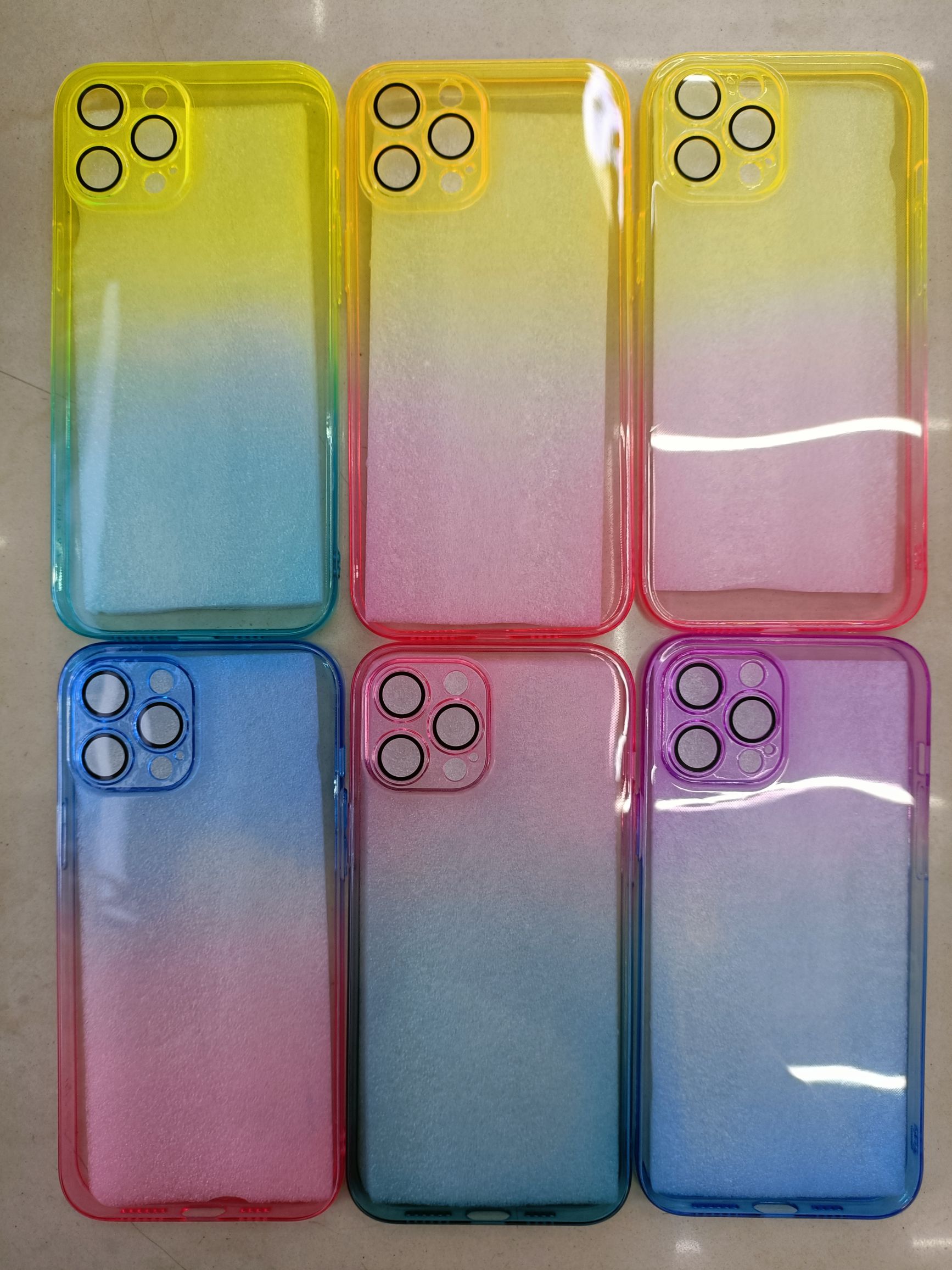 Two-color gradient eye protection tpu phone case