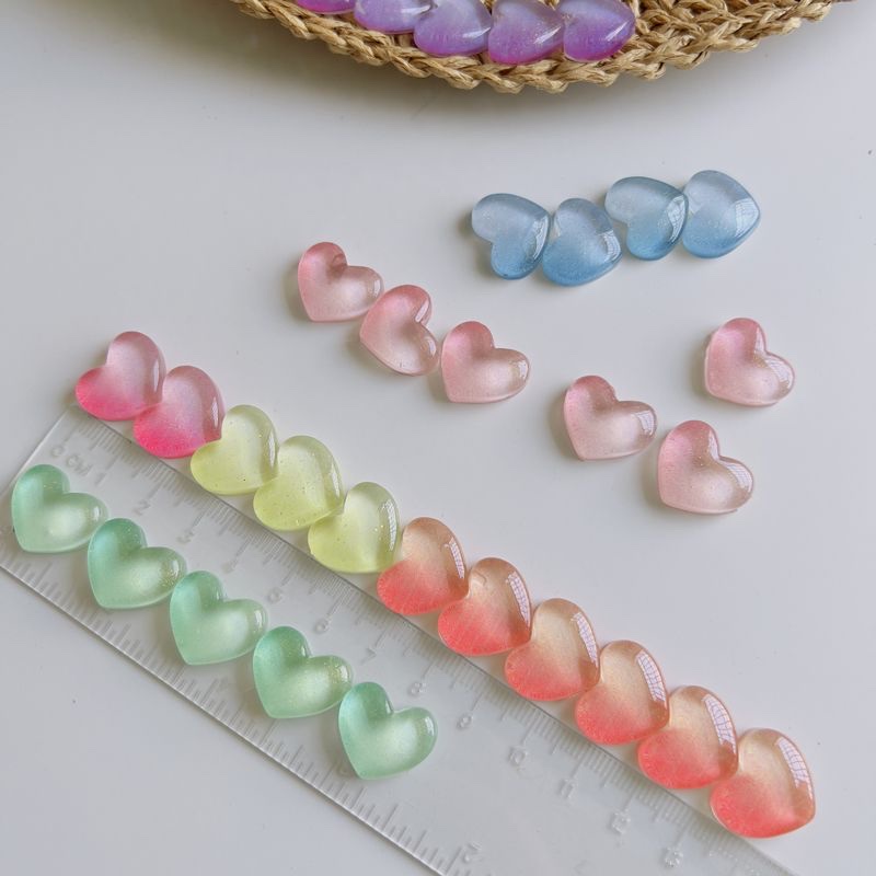 Diy Resin Accessories Cute Translucent Gradient Love Specification drawing