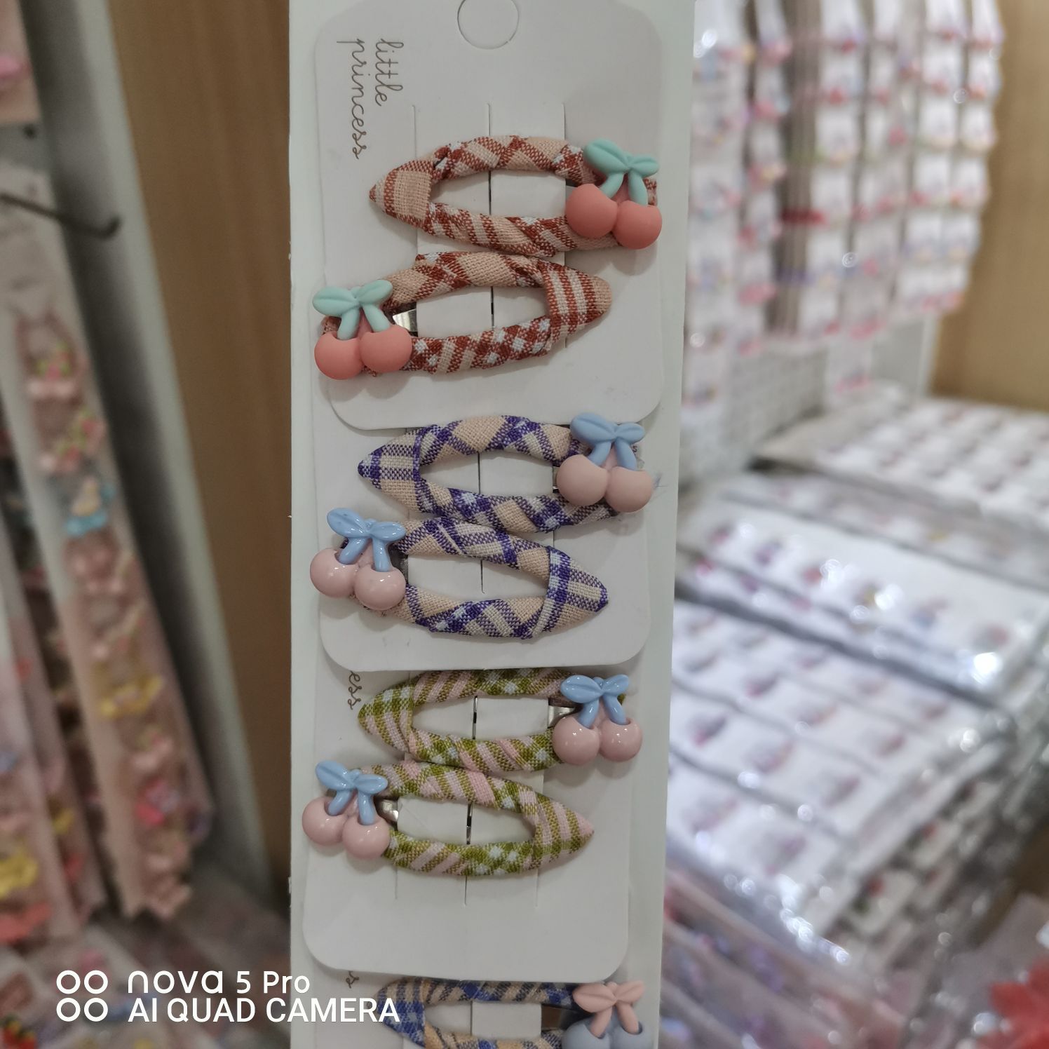 Little Princess Accessories 2022 Internet celebrity Cherry BB clip for children thumbnail