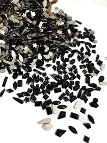 Black flat bottom Shaped Diamond nail jewelry Explosive Flash diamond Fingertip jewelry nail drill