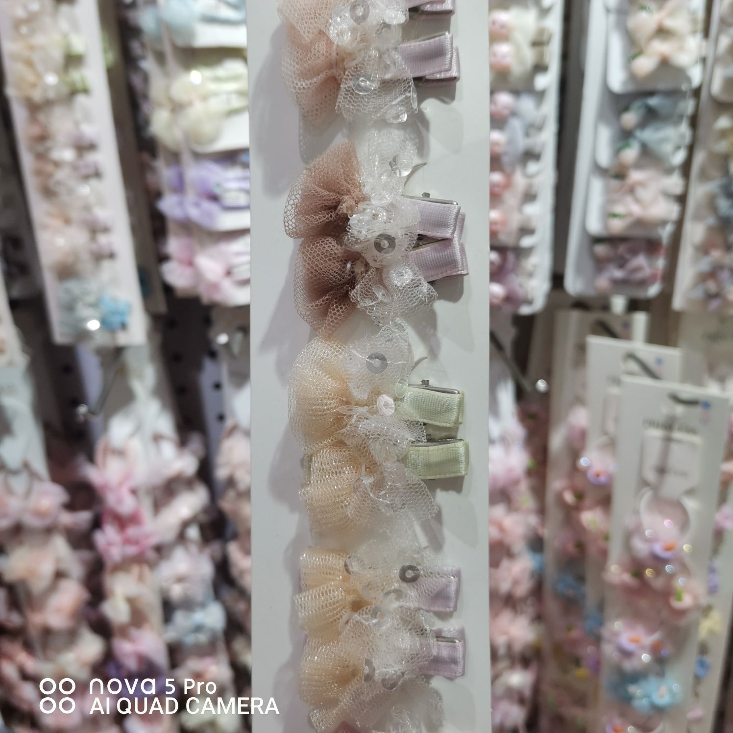 Little Princess jewelry 2022 Internet celebrity children's fabric rose pair clip thumbnail