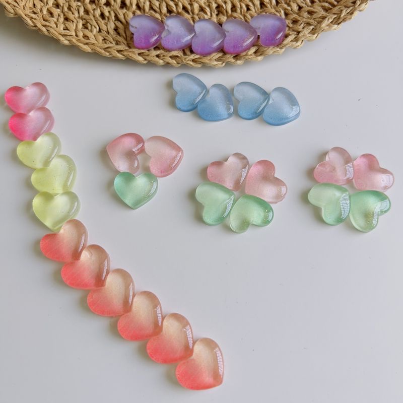 Diy Resin Accessories Cute Translucent Gradient Love