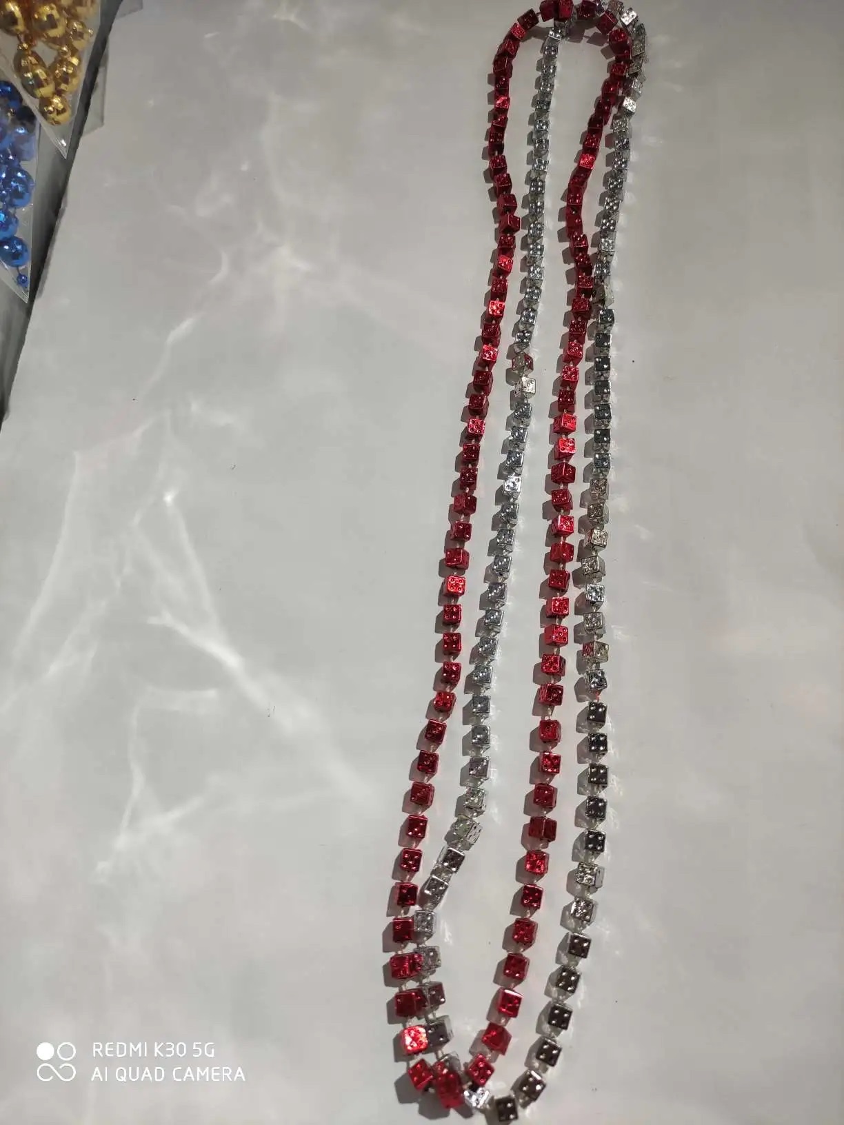 圣诞节装饰用品 圣诞树 铜钱串34234