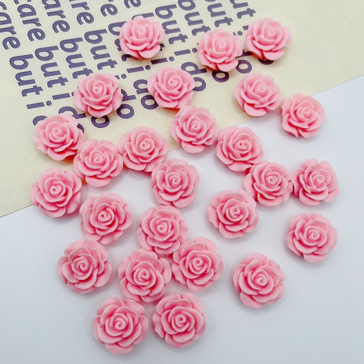 Macaron Color Resin Flower
