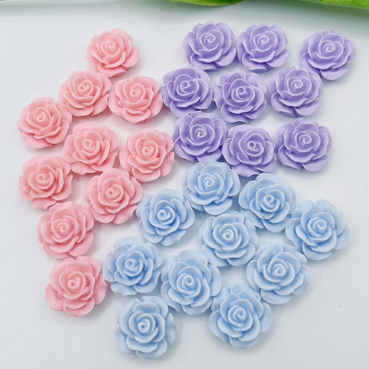 Macaron Color Resin Flower Specification drawing