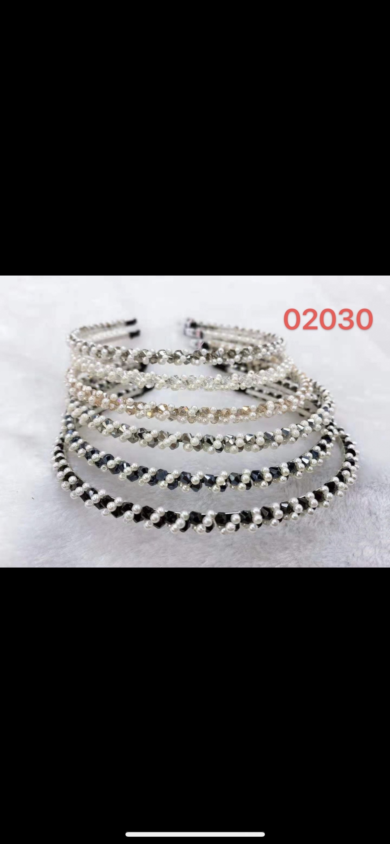 New pure hand artificial cross pearl net red pearl cross head buckle