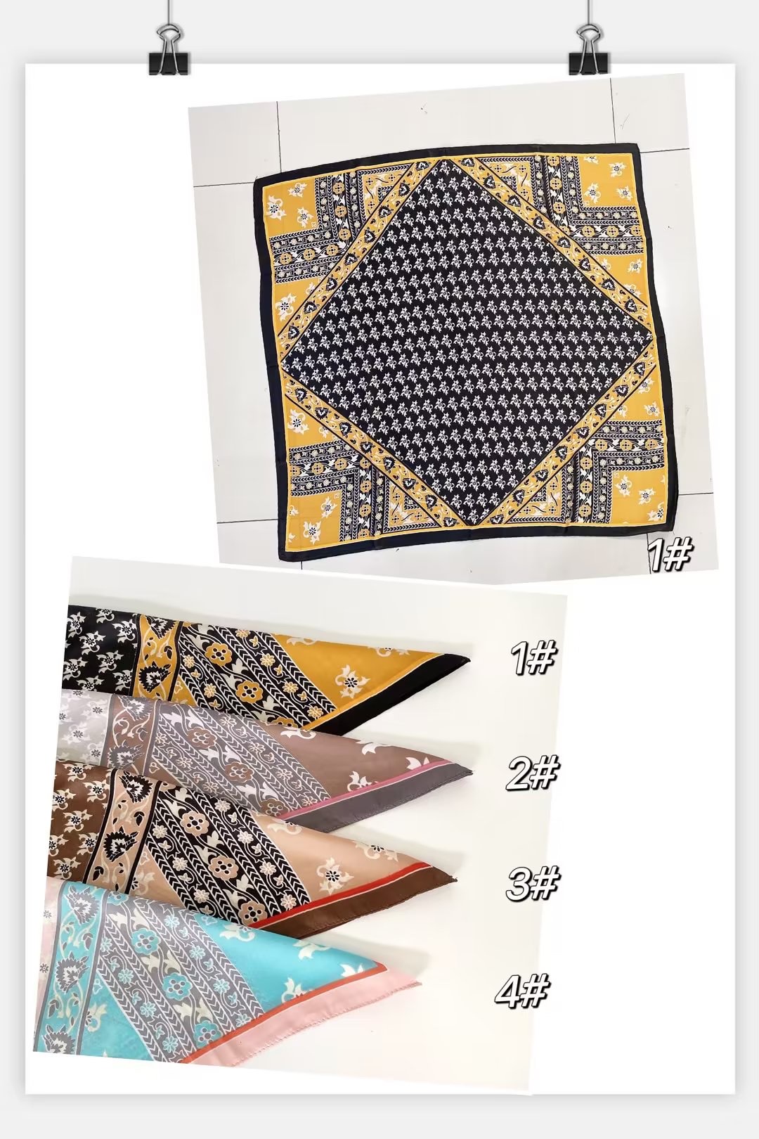 Imitation Silk Multi-Functional Small Silk Scarf Shirt Decorative Scarf Printed Geometric Color Square Scarf Horse Polka Dot Scarf Spring New Gradient Checkered Fashion Scarf Small Silk Scarf Hundred With Shirt Scarf Tie Decorative Multi-Function Scarf Tide Application Scenario