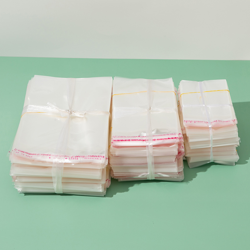 Run Quantity Wholesale Spot Opp Bags Self-Adhesive Transparent Self-Adhesive Bags Disposable Kn95 Mask Bags Customized details Picture