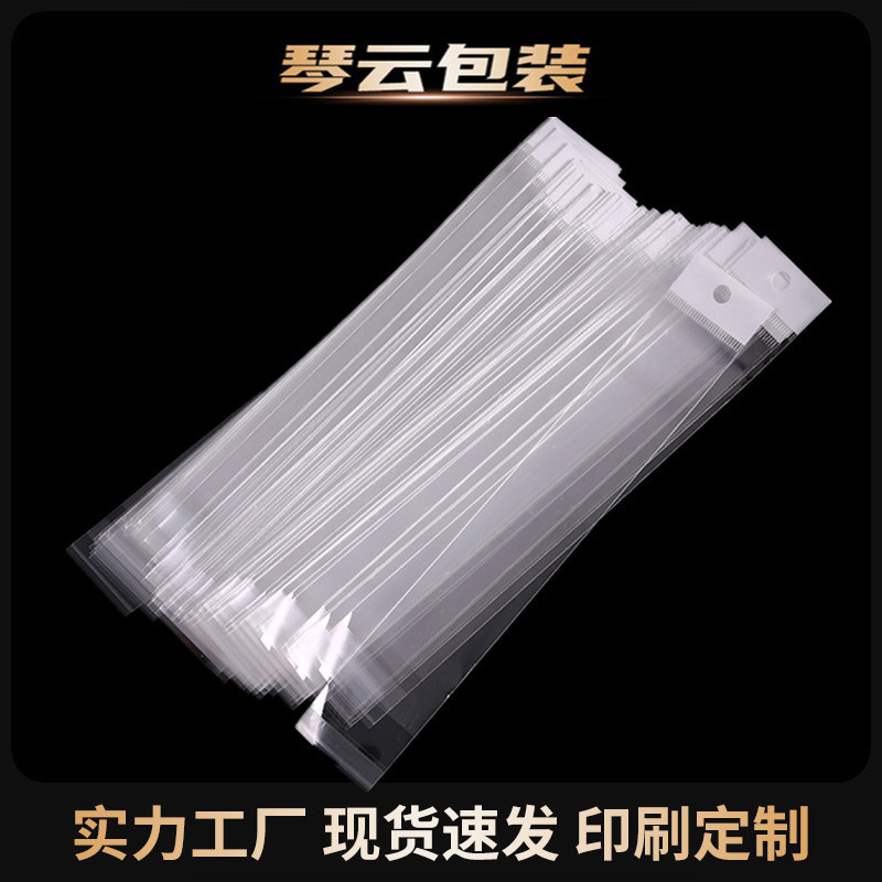 Spot Transparent Plastic Bag Opp Self-Adhesive Bag Slim Strip Type Card Head Bag Wig Bag Fishing Gear Bag