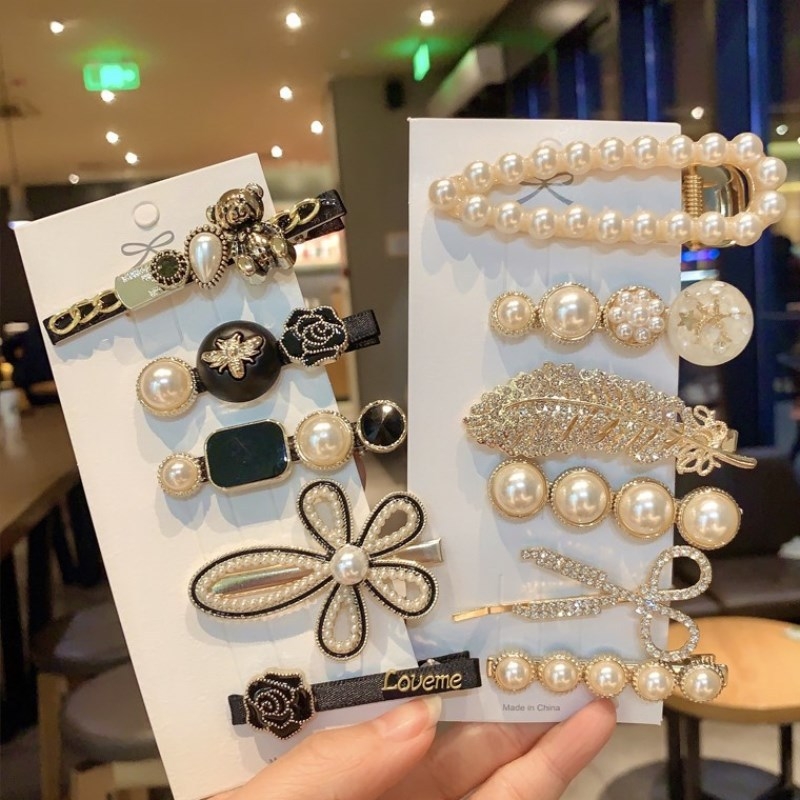 Korean Internet Red Ins Simple Side Forehead Hair Clip One Line Clip Girl Bangs Clip Headdress