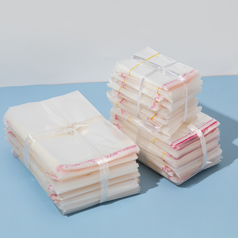 Run Quantity Wholesale Spot Opp Bags Self-Adhesive Transparent Self-Adhesive Bags Disposable Kn95 Mask Bags Customized Specification drawing