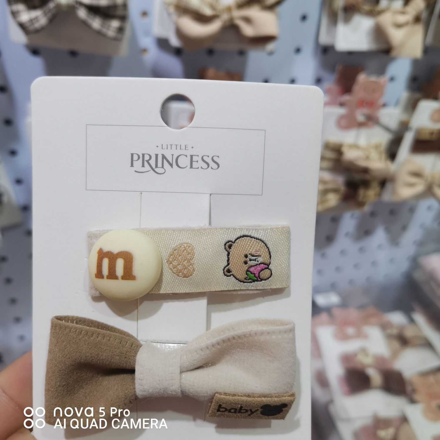 Little Princess jewelry 2022 network explosive children's Mica cloth M bean sleeve card