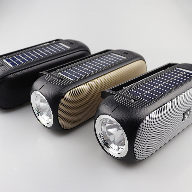 The New Model Has A Beat Solar Radio Bluetooth Speaker Light Outdoor Flashlight Wireless Bluetooth Speaker details Picture