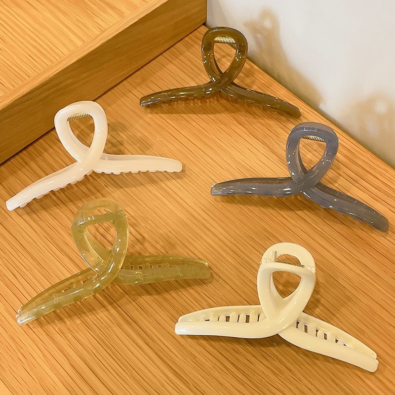 Vintage French Acrylic Clip Clip Female Back Hair Card Temperament Elegant Updo Simple Korean Shark Clip Specification drawing