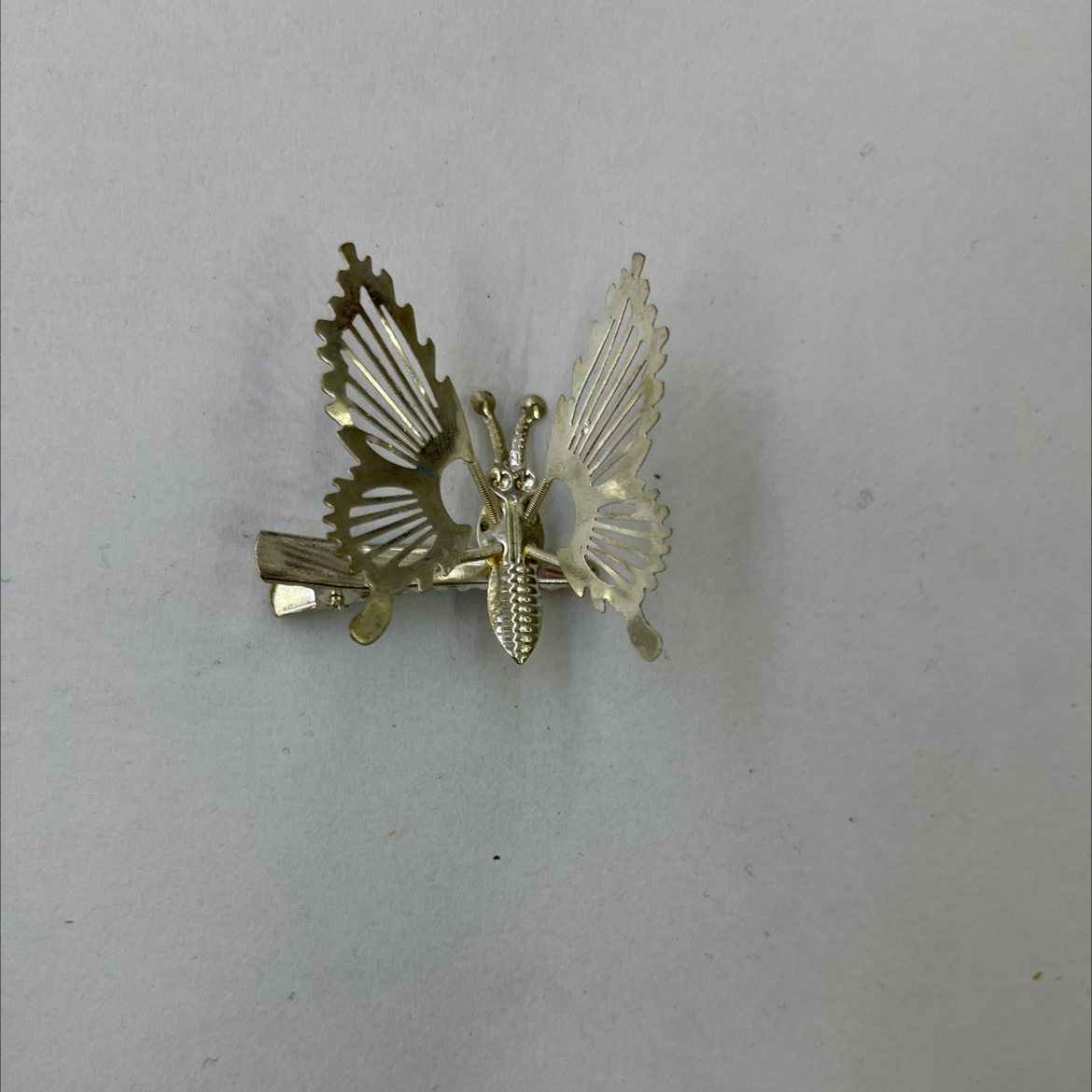 Explosive Fringe Butterfly Hairpin Silver