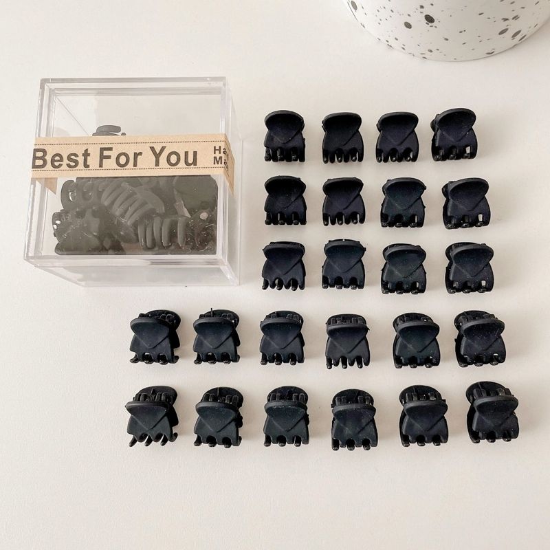 2022 Net Red Black Small Grab Clip Broken Hair Clip Side Clip Mini Small Clip Net Red Head Clip Forehead Fringe Clip Side Hair Clip Simple And Generous And Practical Application Scenario