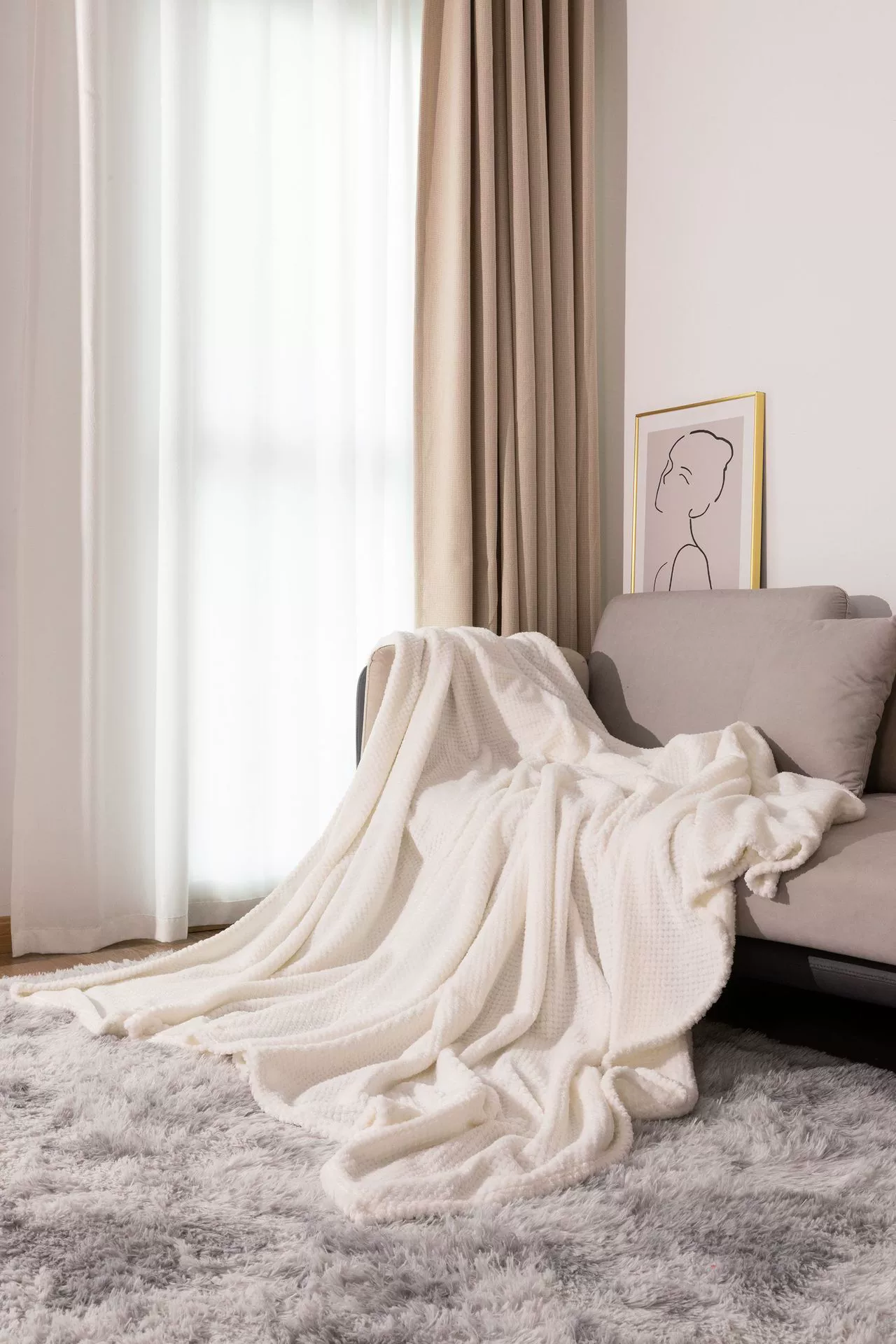 菠萝格法兰绒毛毯珊瑚绒沙发盖毯空调毯午睡毯