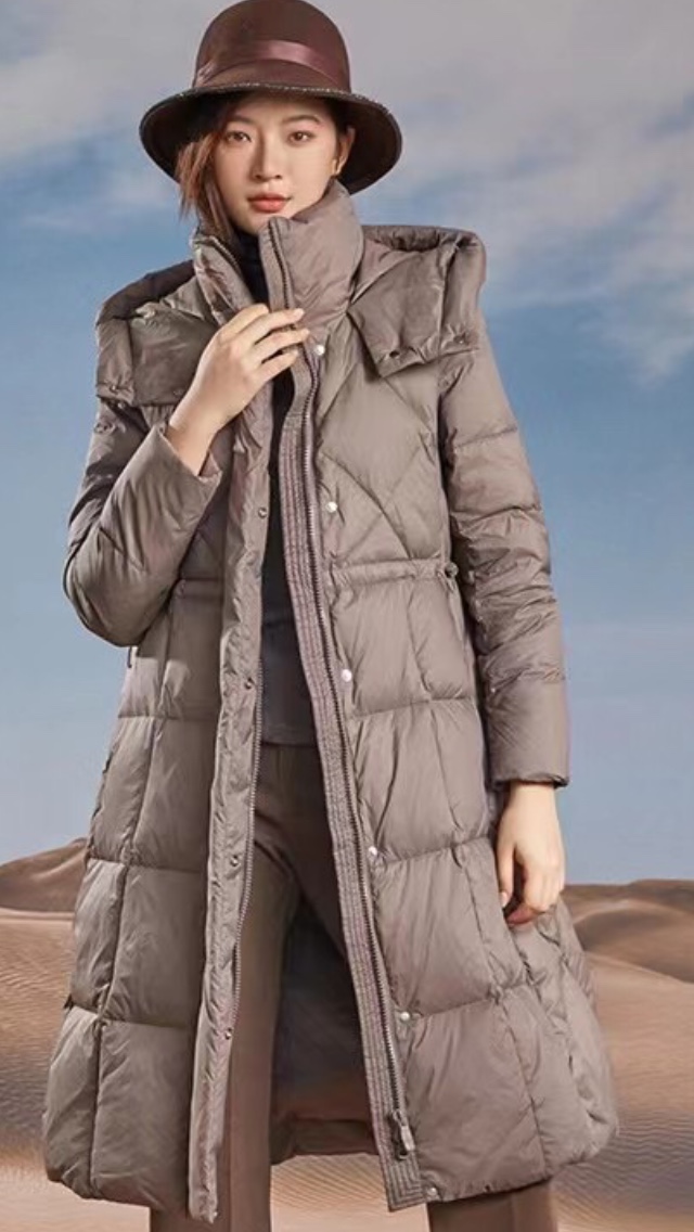 Down padded jacket women's winter long new Korean version of down jacket 912