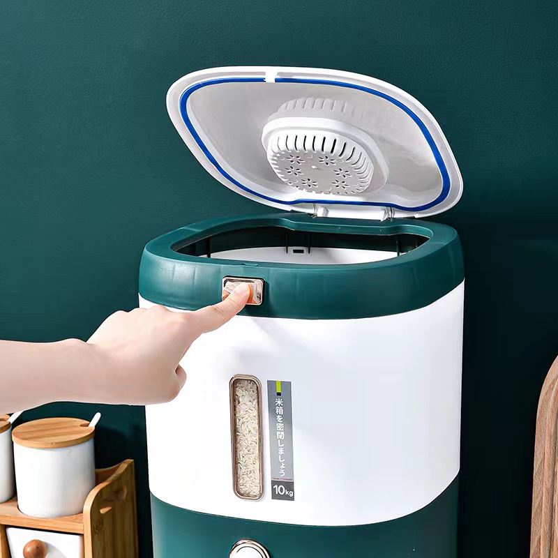 Rice Bucket Insect-Proof Moisture-Proof Household Grain Storage Box Grain Storage Rice Tank Rice Box Flour Rice Cylinder Specification drawing