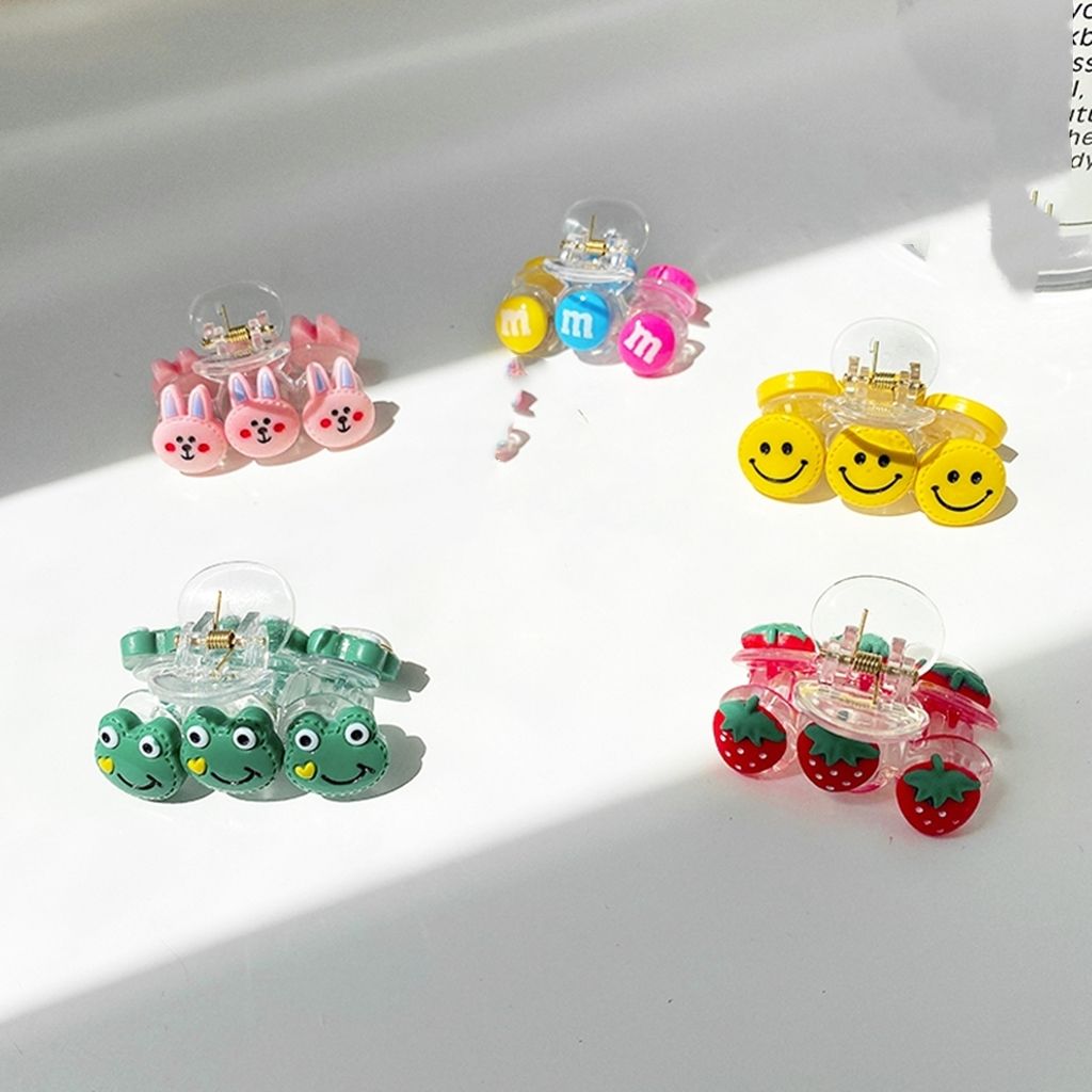Hairpin Girls' Summer Children's Net Red Broken Hair Clip Small Claw Clip Shark Clip New Clip Headwear Korean Hair Accessories Children's Claw Clip Cute Bear Claw Clip Girls' Net Red Hair Card Girl Headwear Small Claw Claw Broken Hair Fringe 198 details Picture