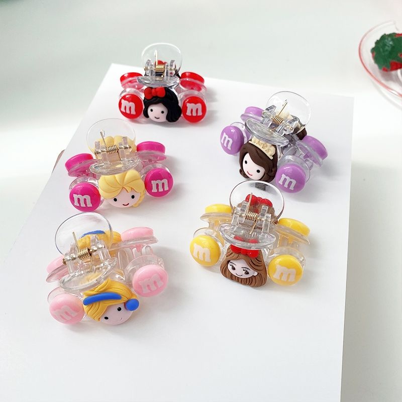 Hairpin Girls' Summer Children's Net Red Broken Hair Clip Small Claw Clip Shark Clip New Clip Headwear Korean Hair Accessories Children's Claw Clip Cute Bear Claw Clip Girls' Net Red Hair Card Girl Headwear Small Claw Claw Broken Hair Fringe 198 Specification drawing